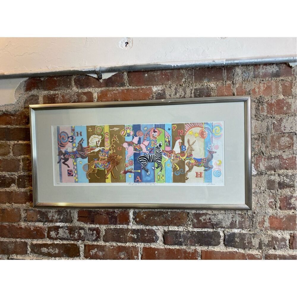 Marilyn Davis “Laughing Bears, Dancing Pigs!” Original Etching 5/100 Wall Art De